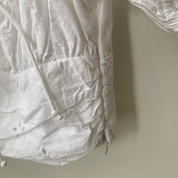 Zara eyelet smocked crop top - Picture 5 of 7